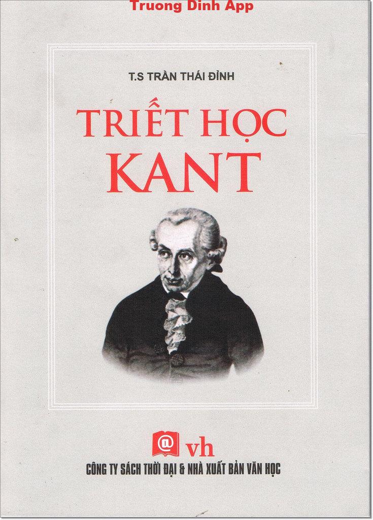 Triết học Kant – Trần Thái Đỉnh