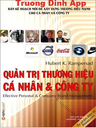 Quản Trị Thương Hiệu Công Ty và Cá Nhân – Hubert K. Rampersad