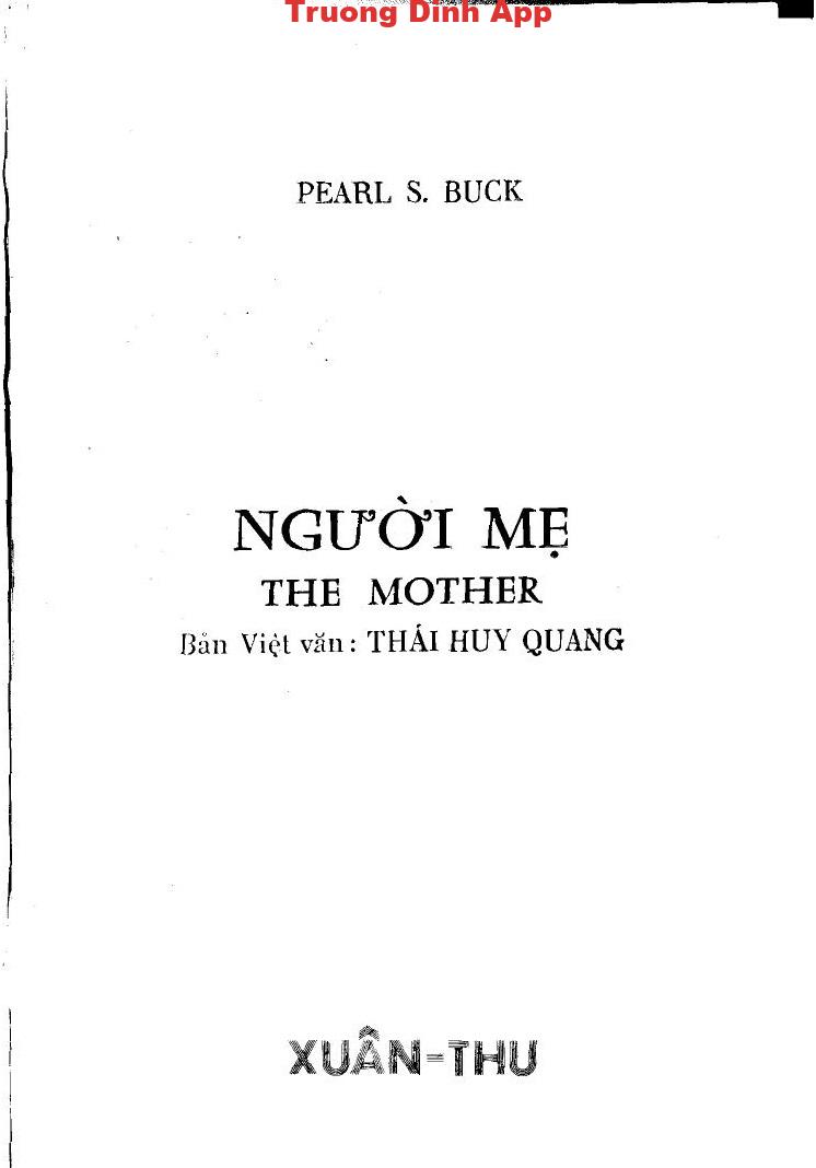 Người Mẹ – Pearl S. Buck