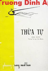 Thừa Tự – Khái Hưng