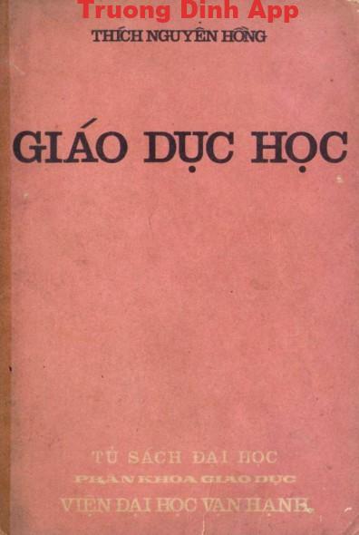 Giáo Dục Học – Thích Nguyên Hồng