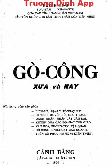 Gò Công: Xưa Và Nay – Huỳnh Minh