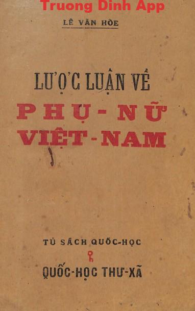 Lược Luận Về Phụ Nữ Việt Nam – Lê Văn Hoè