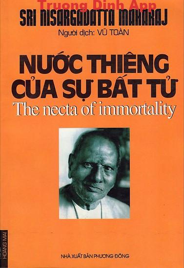 Nước Thiêng Của Sự Bất Tử – Sri Nisargadatta Maharaj