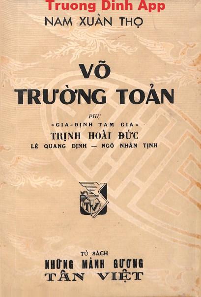 Võ Trường Toản – Nam Xuân Thọ