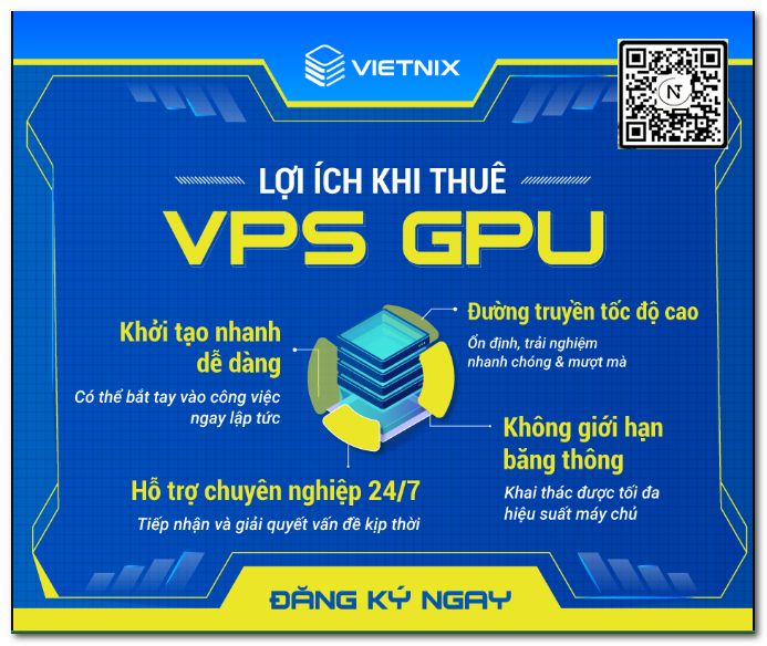 Lợi ích Khách Hàng nhận được khi thuê VPS GPU tại Vietnix: