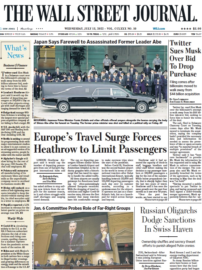 The Wall Street Journal – July 13, 2022