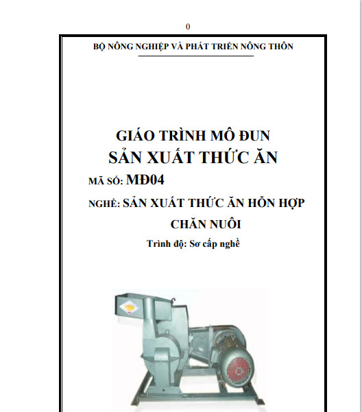 Giáo trình sản xuất thức ăn hỗn hợp chăn nuôi ebook PDF-EPUB-AWZ3-PRC-MOBI