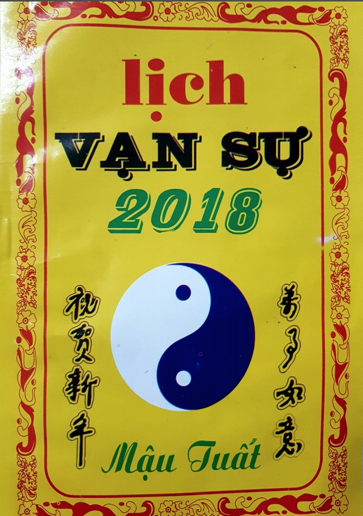 Lịch Vạn Sự 2018 Mậu Tuất