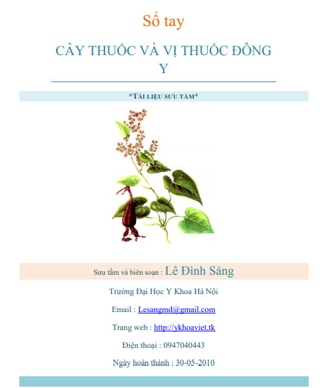 Sổ tay cây thuốc và vị thuốc đông y ebook PDF-EPUB-AWZ3-PRC-MOBI